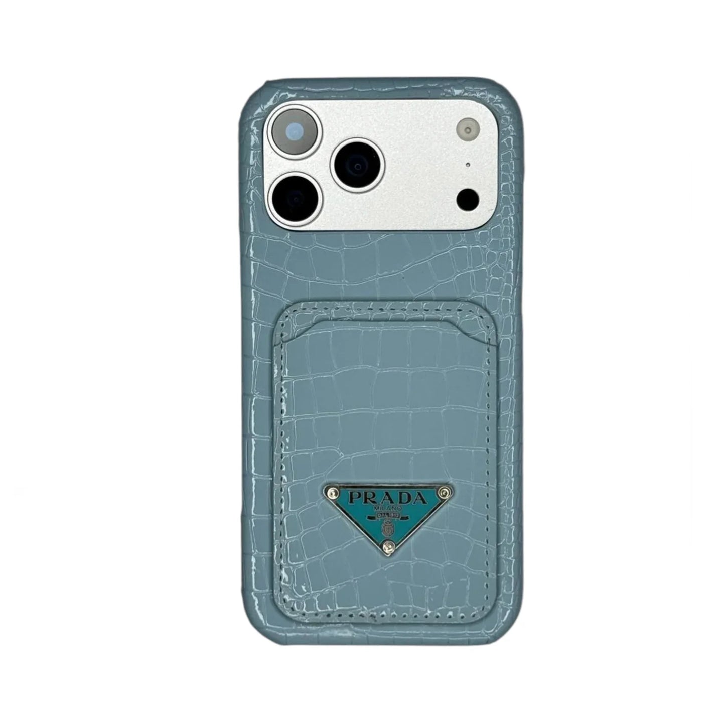 PR Crocodile Pattern Card Holder Leather Case