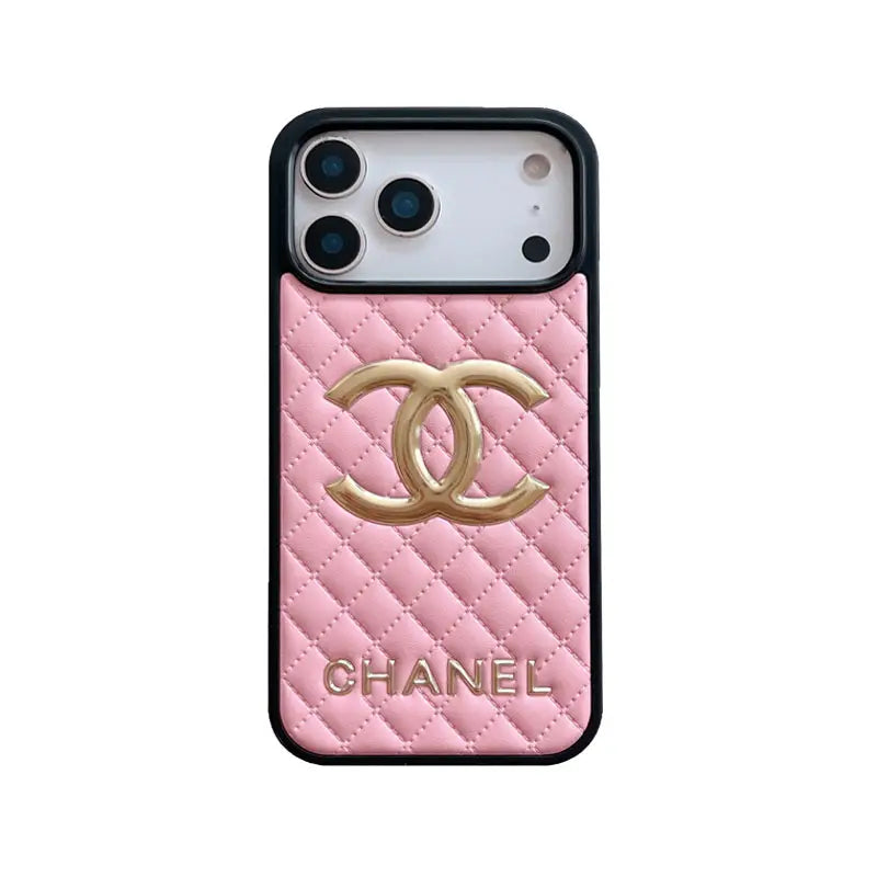 CHN Premium Quilted Leather Case with CC Emblem