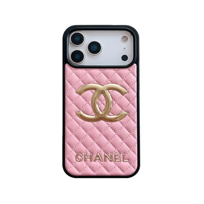 CHN Premium Quilted Leather Case with CC Emblem