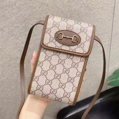 Designer Crossbody Purse Leather Belt Case Holster