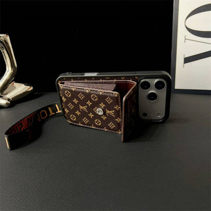 Louis Vuitton Phone case with card slot for iPhone 12-17 Series