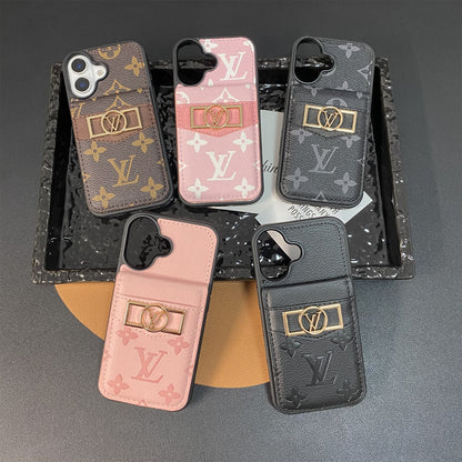 CLASSIC  CANVAS APPLE IPHONE DAUPHINE CARD HOLDER WALLET CASE