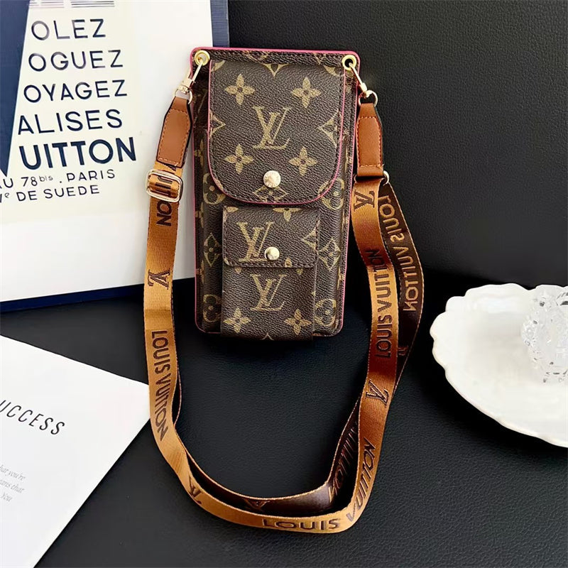 Luxury Louis Vuitton Monogram Multi-Pocket Crossbody Phone Bag