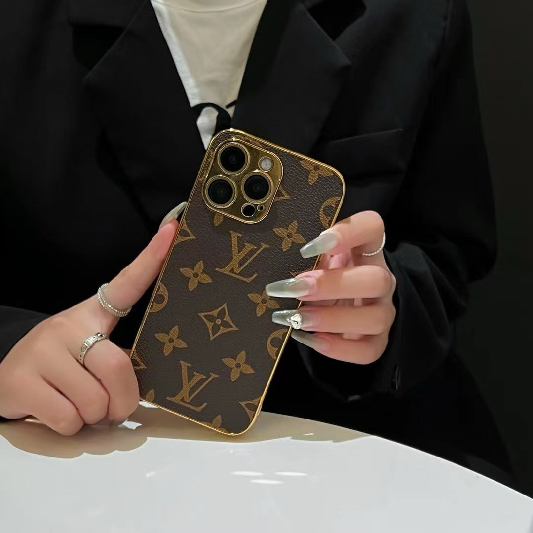 NEW DESIGN SOFT LUXURY IPHONE CASE WITH GOLDEN BORDER Roxy New 2