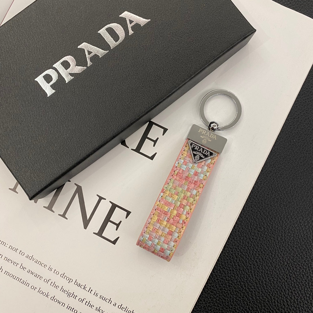 Prada Leather Key Chain theroxymob