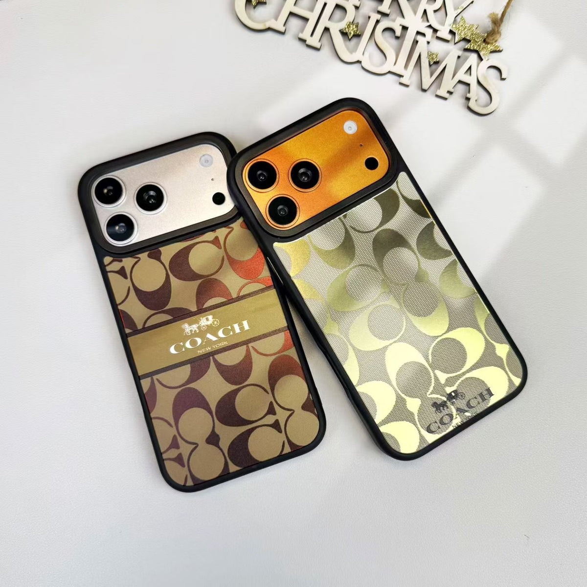 Classic Signature Monogram Fabric Case For iPhone 14 - 18 Series