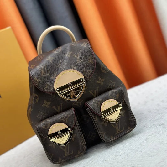 Luxury Louis Vuitton women's backpack, Monogram