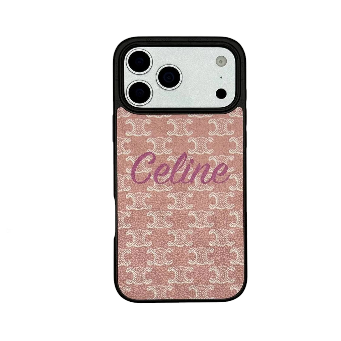 PREMIUM CELINE IPHONE CASE MASSIVE LOGO PINK