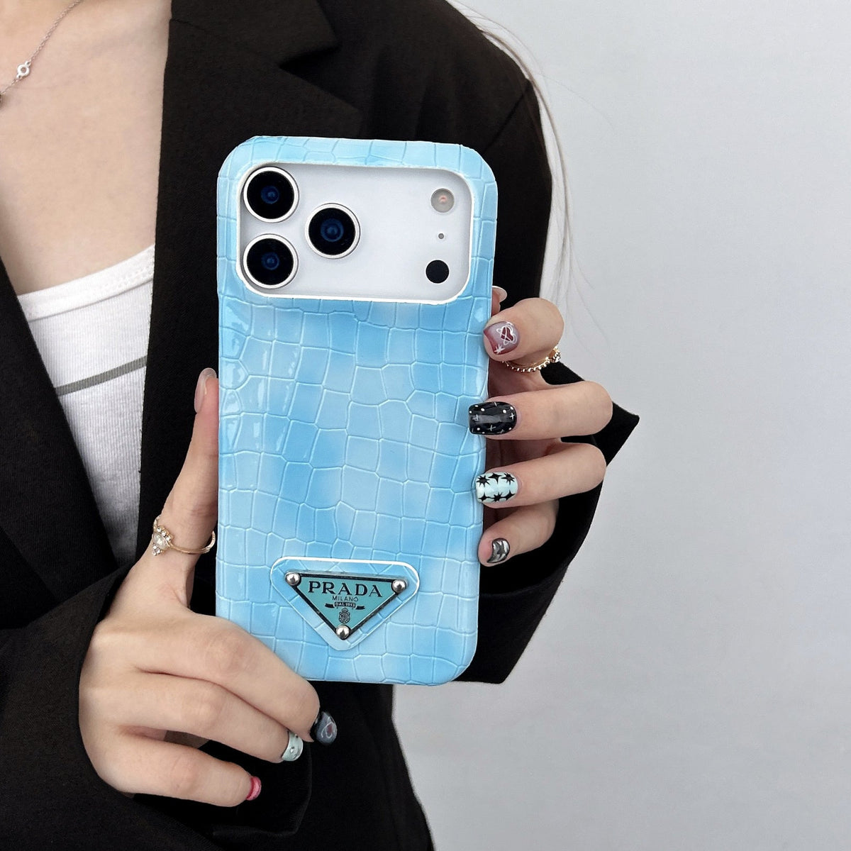 Elegant Prada Apple Phone Case For iPhone 13-18 Pro & Pro Max