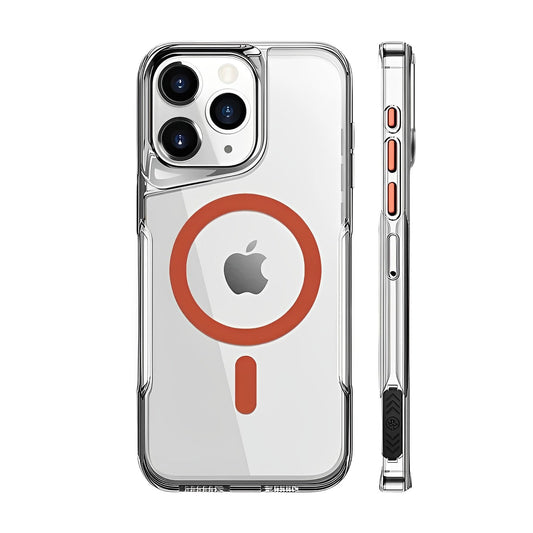 ELECTROPLATED FRAME CLEAR ACRYLIC CASE FOR IPHONE 16 15 14