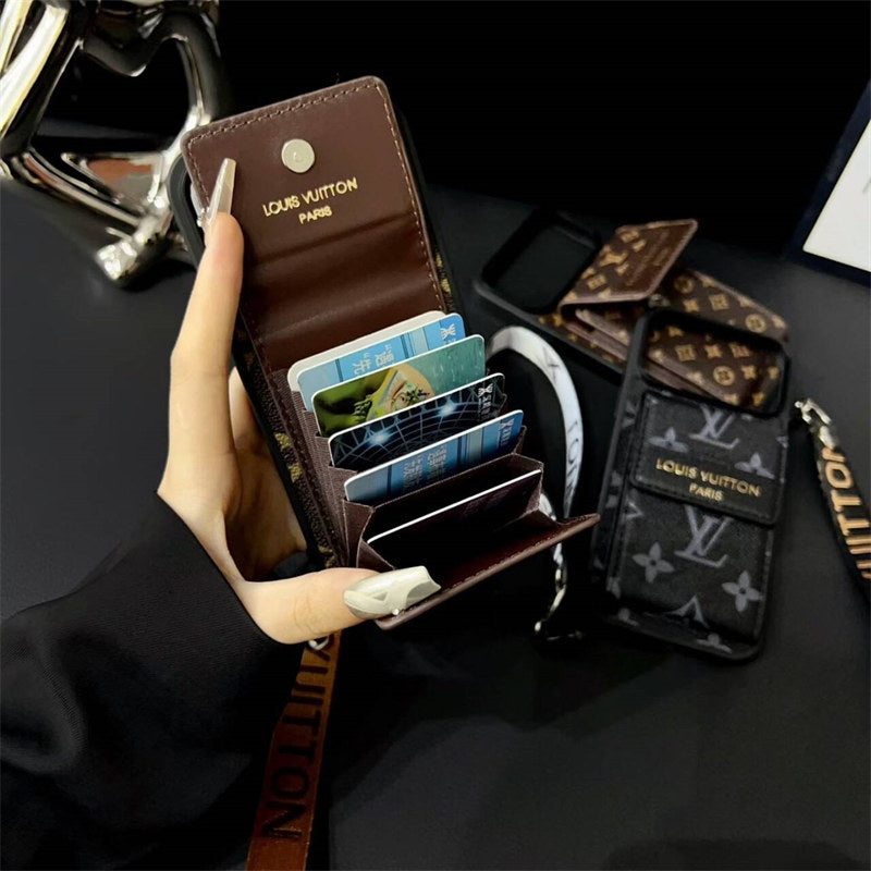 Louis Vuitton Phone case with card slot for iPhone 12-17 Series