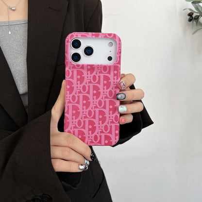 Lux Leather Dior Phone Case For iPhone 17 / 16 / 15 / 14