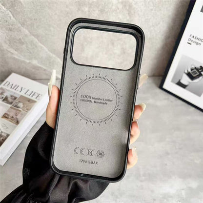 Dior Leather Phone Case With Card Holder For iPhone 18 / 17/ 16 / 15/ 14 / 13