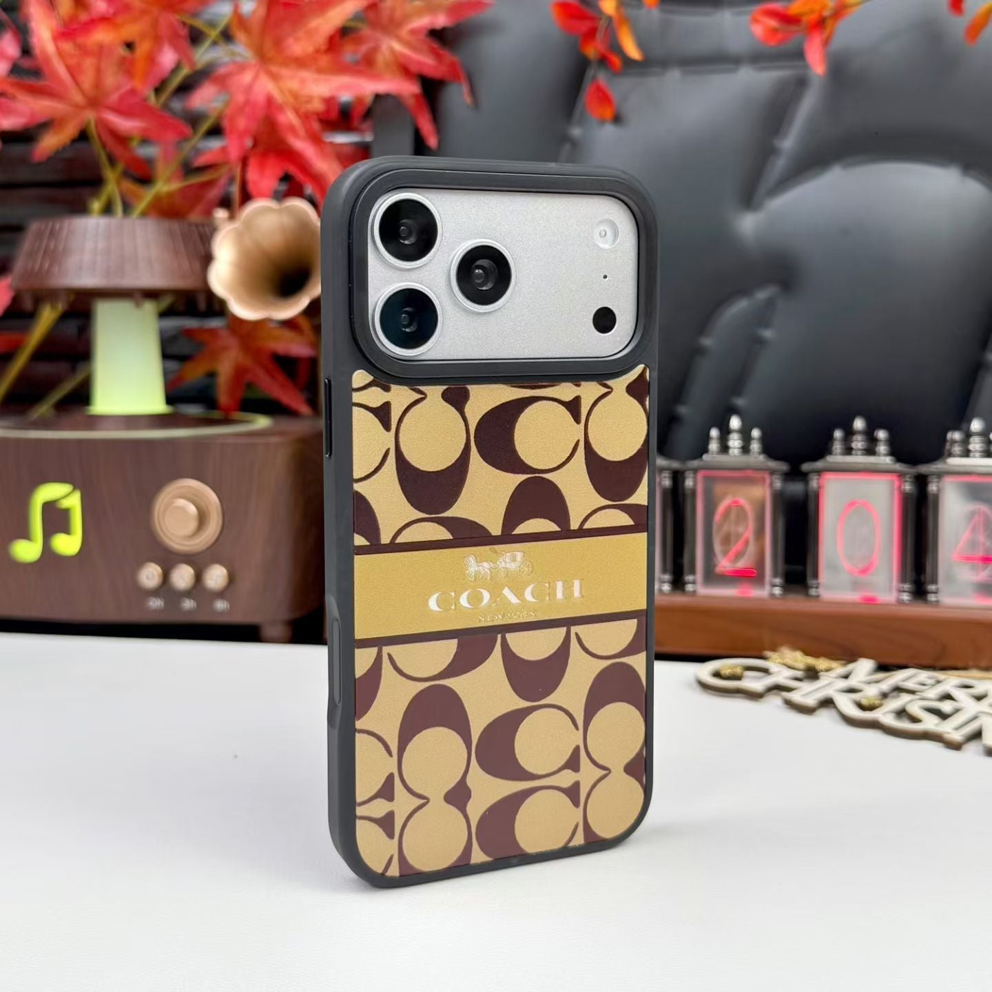 Classic Signature Monogram Fabric iPhone Case – Luxury Design Phone Cover