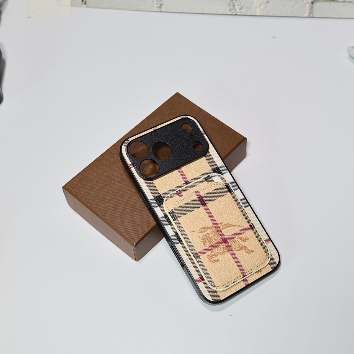 Luxury Card Holder Phone Case For iPhone 12-17