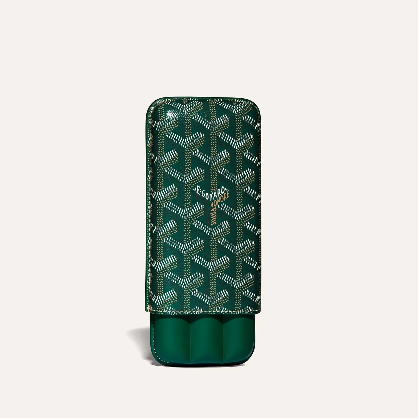 Luxury Monogram Leather 3-Cigar GYD Case