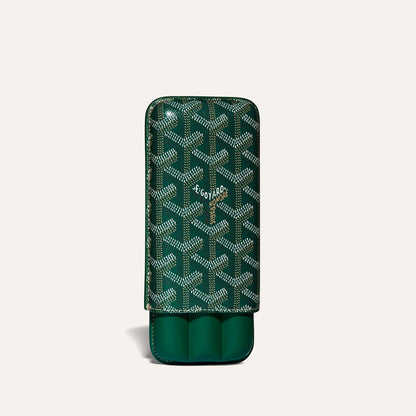 Luxury Monogram Leather 3-Cigar GYD Case