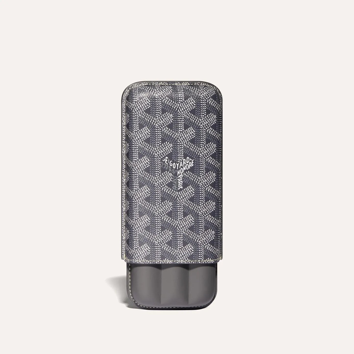 Luxury Monogram Leather 3-Cigar GYD Case