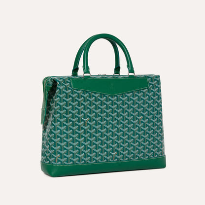 Goyard-Inspired CISDOC PM Monogram Canvas Briefcase Bag