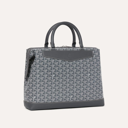 Goyard-Inspired CISDOC PM Monogram Canvas Briefcase Bag
