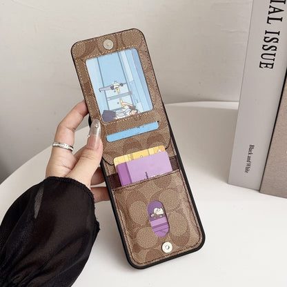 Premium Card Holder Coach iPhone Case for 12-18 series