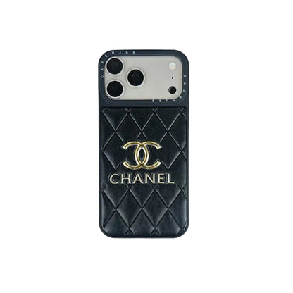 Luxury Leather Chanel Phone Case For iPhone 13-17