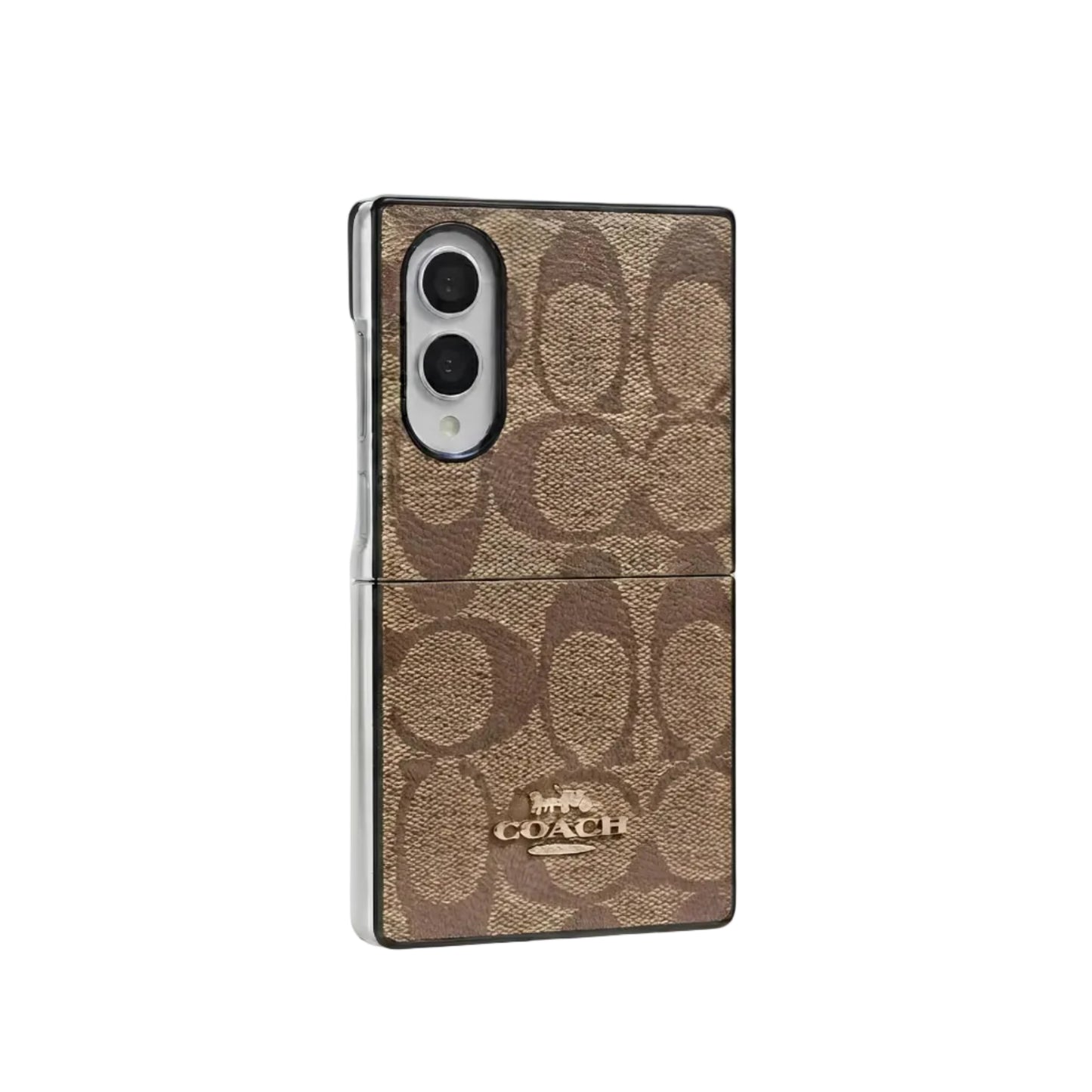 Luxury Coach Monogram Canvas Case for Samsung Galaxy Z Fold 3-8 Ultra