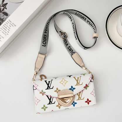 Crossbody Wallet Bag LV Style Case for iPhone 13-17 Series