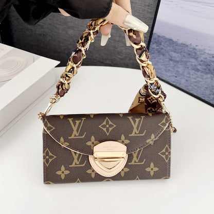 Crossbody Wallet Bag LV Style Case for iPhone 13-17 Series