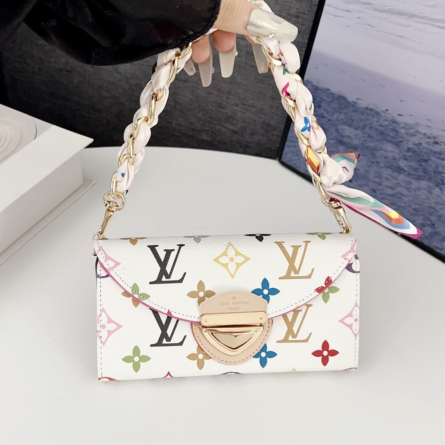 Crossbody Wallet Bag LV Style Case for iPhone 13-17 Series