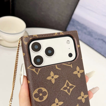 Crossbody Wallet Bag LV Style Case for iPhone 13-17 Series