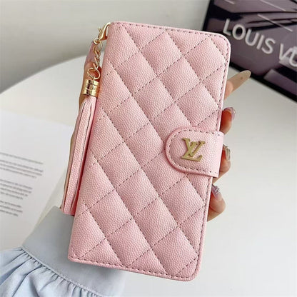 Premium Louis Vuitton Leather Case for iPhone Case 12-18 Pro & Pro Max