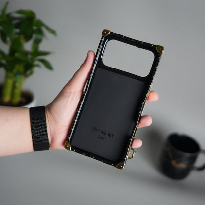 Luxury Brand Shiny Trunk Case For iPhone 17-12