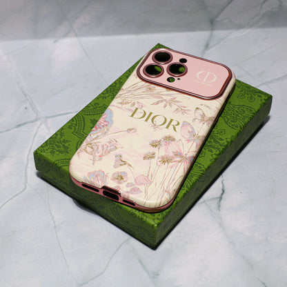 Dior Case Flower Style for iPhone 13 14 15 16 / Pro / Pro Max