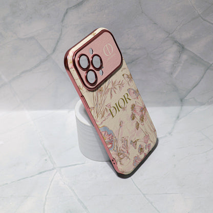 Dior Case Flower Style for iPhone 13 14 15 16 / Pro / Pro Max