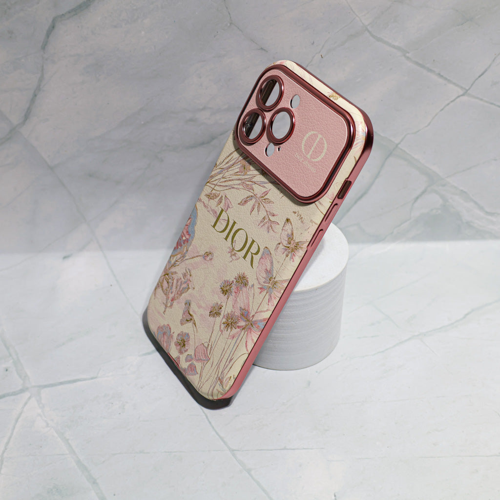 Dior Case Flower Style for iPhone 13 14 15 16 / Pro / Pro Max