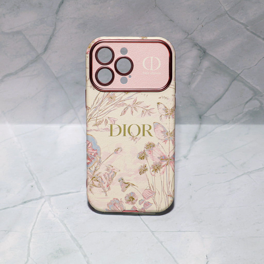 Dior Case Flower Style for iPhone 13 14 15 16 / Pro / Pro Max