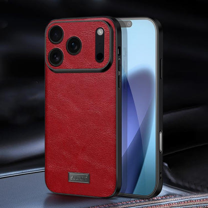 Shockproof TPU Hybrid Handmade Leather Phone Case For iPhone 17 / 16 / 15 / 14