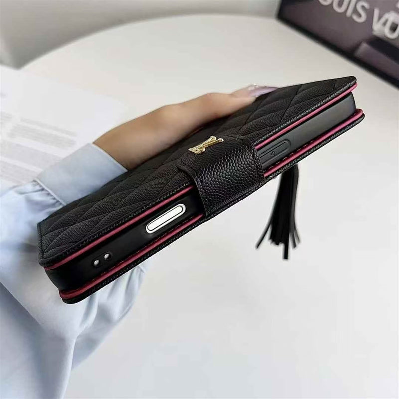 Premium Louis Vuitton Leather Case for iPhone Case 12-18 Pro & Pro Max