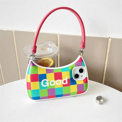 Fashion Color Pattern Hand Bag Case for iPhone 14 13 12 series - theroxymob
