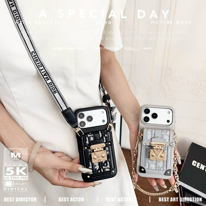 Fashion Dior Crossbody Phone Case iPhone 13-18 Series