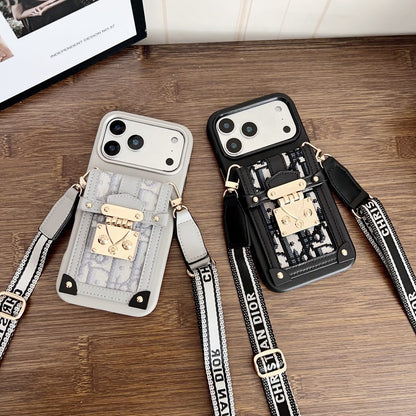 Fashion Dior Crossbody Phone Case iPhone 13-18 Series