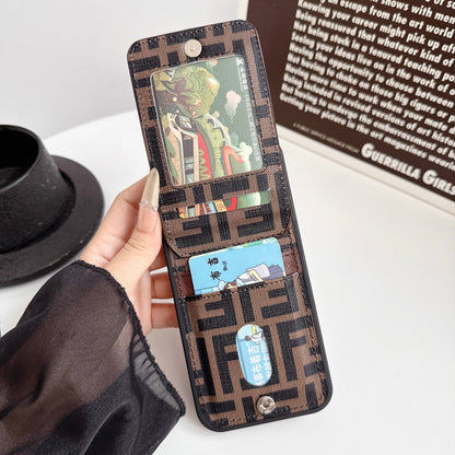 Luxury Card Holder Fendi iPhone Case for 12-17 series