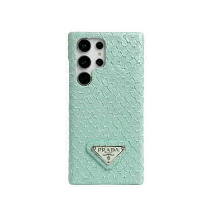 Luxury Snakeskin Leather Iconic Fashion Case for Samsung Galaxy S22-S26 Series
