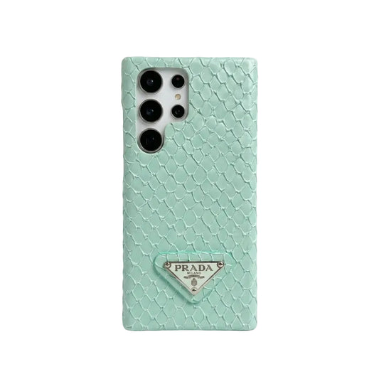 Luxury Snakeskin Leather Iconic Fashion Case for Samsung Galaxy S22-S26 Series