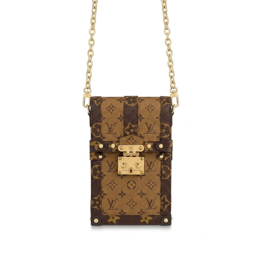 Louis Vuitton Monogram Canvas and Leather Trunk Crossbody Bag