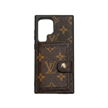 Leather Designer Wallet Phone Case for Samsung Galaxy S22-26 Series