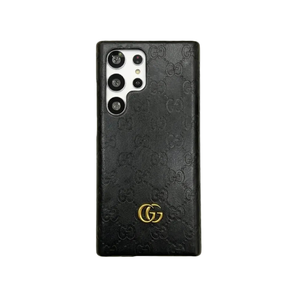 Luxury GG Fashion Leather Case for Samsung Galaxy S22-S26 Series