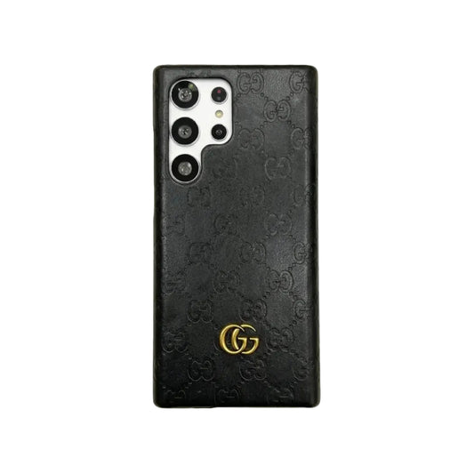 Luxury GG Fashion Leather Case for Samsung Galaxy S22-S26 Series