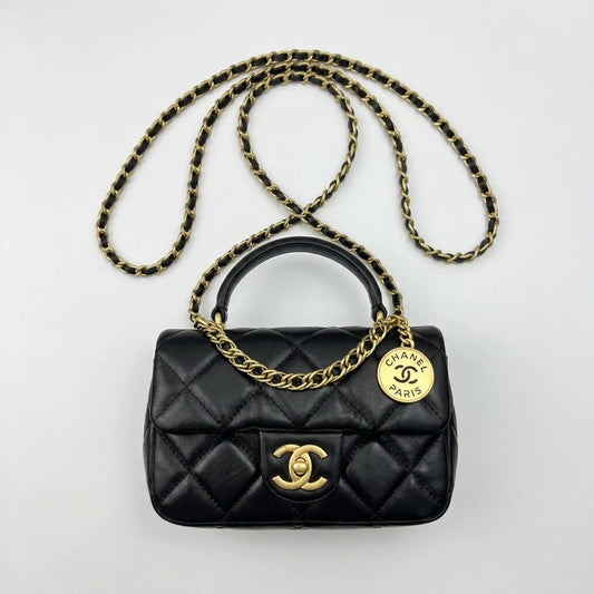 Classic Quilted Bag – Gold-Tone Paris Edition